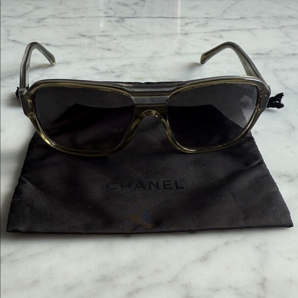 CHANEL Dark Gray Men's Sunglasses